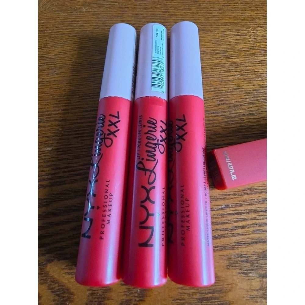 3 NYX Lingerie XXL‎ Lipstick .13 oz 
